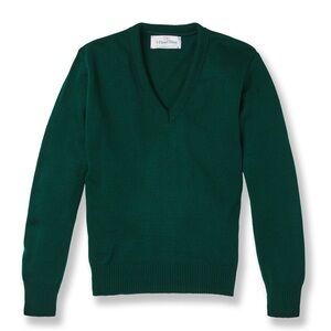 FLYNN OHARA GREEN EMBROIDERED NOTRE DAME CARDIGAN SWEATER YOUTH YL